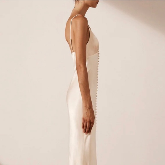 Shona Joy LA LUNE BIAS SLIP DRESS CREAM Small Sz 4 New - Picture 3 of 6